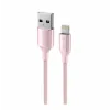 CABLU DE DATE SWISSTEN TEXTILE II USB / LIGHTNING 1.5 M ROZ
