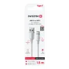 CABLU DE DATE SWISSTEN TEXTILE II USB / USB-C 1.5 M ALB