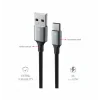 CABLU DE DATE SWISSTEN TEXTILE II USB / USB-C 1.5 M NEGRU