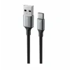 CABLU DE DATE SWISSTEN TEXTILE II USB / USB-C 1.5 M NEGRU