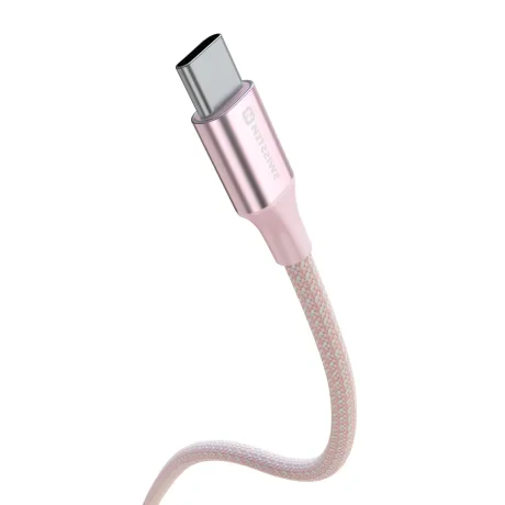 CABLU DE DATE SWISSTEN TEXTILE II USB / USB-C 1.5 M ROZ