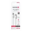 CABLU DE DATE SWISSTEN TEXTILE USB-C / LIGHTNING 2.0 M ARGINTIU