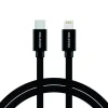 CABLU DE DATE SWISSTEN TEXTILE USB-C / LIGHTNING 2.0 M NEGRU