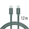 CABLU DE DATE SWISSTEN TEXTILE USB-C / USB-C 1.2 M GRI