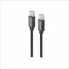 CABLU DE DATE SWISSTEN TEXTILE USB-C / USB-C 1.2 M NEGRU