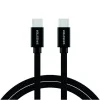 CABLU DE DATE SWISSTEN TEXTILE USB-C / USB-C 2.0 M NEGRU