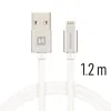 CABLU DE DATE SWISSTEN TEXTILE USB / LIGHTNING 1.2 M ARGINTIU