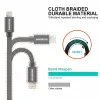 CABLU DE DATE SWISSTEN TEXTILE USB / LIGHTNING 2.0 M GRI