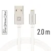 CABLU DE DATE SWISSTEN TEXTILE USB / LIGHTNING MFi 2.0 M ARGINTIU
