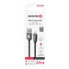CABLU DE DATE SWISSTEN TEXTILE USB / MICRO USB 2.0 M NEGRU