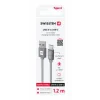 CABLU DE DATE SWISSTEN TEXTILE USB / USB-C 1.2 M GRI