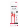 CABLU DE DATE SWISSTEN TEXTILE USB / USB-C 1.2 M ROȘU