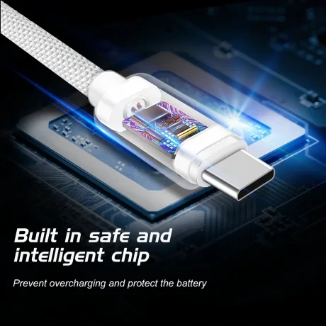 CABLU DE DATE SWISSTEN TEXTILE USB / USB-C 2.0 M ARGINTIU