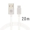 CABLU DE DATE SWISSTEN TEXTILE USB / USB-C 2.0 M ARGINTIU