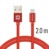 CABLU DE DATE SWISSTEN TEXTILE USB / USB-C 2.0 M ROȘU
