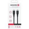 CABLU DE DATE SWISSTEN TPE USB-C/USB-C ALIMENTARE 5A (100W) 1.5 M NEGRU