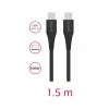 CABLU DE DATE SWISSTEN TPE USB-C/USB-C ALIMENTARE 5A (100W) 1.5 M NEGRU
