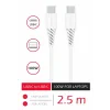 CABLU DE DATE SWISSTEN TPE USB-C/USB-C ALIMENTARE 5A (100W) 2.5 M ALB