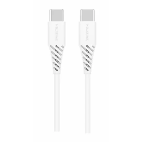 CABLU DE DATE SWISSTEN TPE USB-C/USB-C ALIMENTARE 5A (100W) 2.5 M ALB