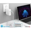 CABLU DE DATE SWISSTEN TPE USB-C/USB-C ALIMENTARE 5A (100W) 2.5 M ALB