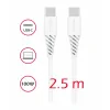 CABLU DE DATE SWISSTEN TPE USB-C/USB-C ALIMENTARE 5A (100W) 2.5 M ALB