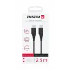 CABLU DE DATE SWISSTEN TPE USB-C/USB-C ALIMENTARE 5A (100W) 2.5 M NEGRU