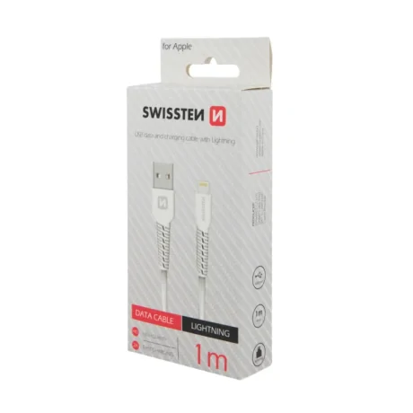 CABLU DE DATE SWISSTEN USB / LIGHTNING 1.0 M ALB