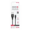 CABLU DE DATE SWISSTEN USB / MICRO USB 1.5 M NEGRU (6.5mm)