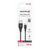 CABLU DE DATE SWISSTEN USB / MICRO USB 1.5 M NEGRU (6.5mm)