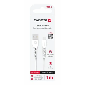 CABLU DE DATE SWISSTEN USB / USB-C 1.0 M ALB