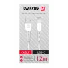 CABLU DE DATE SWISSTEN USB / USB-C 1.2 M ALB (SWISSTEN CDU BOX)
