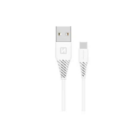 CABLU DE DATE SWISSTEN USB / USB-C ALB 1.5 M (7mm)