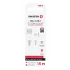 CABLU DE DATE SWISSTEN USB / USB-C ALB 1.5 M (9mm)