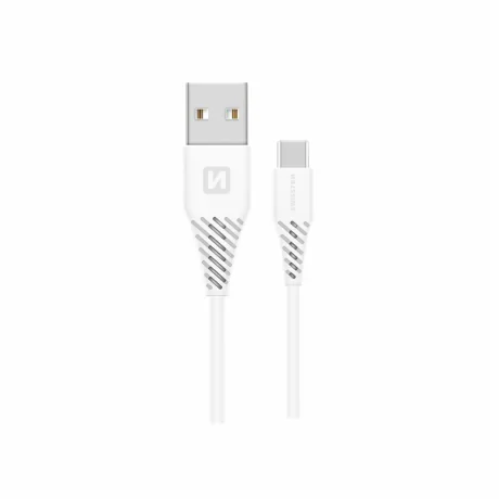 CABLU DE DATE SWISSTEN USB / USB-C ALB 1.5 M (9mm)