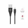 CABLU DE DATE SWISSTEN USB / USB-C NEGRU 1.5M (7mm)