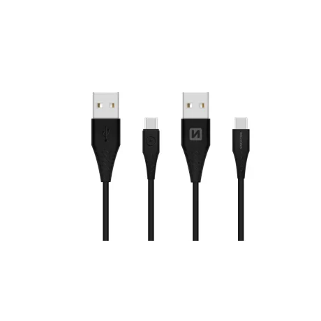 CABLU DE DATE SWISSTEN USB / USB-C NEGRU 1.5M (7mm)