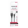 CABLU DE DATE SWISSTEN USB / USB-C NEGRU 1.5M (9mm)