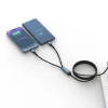 Cablu de încărcare SWISSTEN 2 în 1 100W USB-C / USB-C + LIGHTNING 1,5 m negru