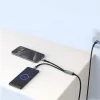 Cablu de încărcare SWISSTEN 2 în 1 100W USB-C / USB-C + LIGHTNING 1,5 m negru