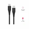 CABLU DE ÎNCĂRCARE SWISSTEN USB-C / LIGHTNING 1.0 M NEGRU 