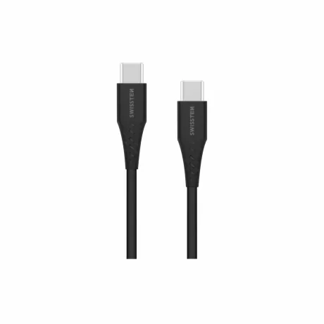 CABLU DE ÎNCĂRCARE SWISSTEN USB-C / USB-C 1.0 M NEGRU 