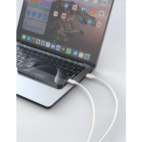 Cablu iPEAX TPU USB-A / LIGHTNING 1.5M, USB 2.0 ALB