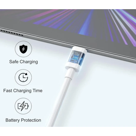 Cablu iPEAX TPU USB-A / LIGHTNING 1.5M, USB 2.0 ALB