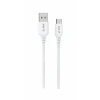 Cablu iPEAX TPU USB-A / USB-C 1M, USB 2.0 ALB