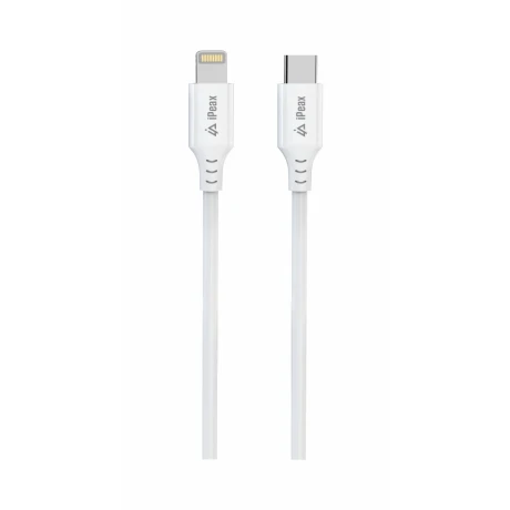 Cablu iPEAX TPU USB-C / LIGHTNING 1M, USB 2.0 ALB