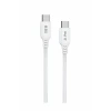 Cablu iPEAX TPU USB-C / USB-C 1.5M, 5A, 100W ALB