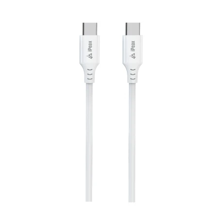 Cablu iPEAX TPU USB-C / USB-C 1.5M, USB 2.0 ALB