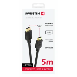 Cablu SWISSTEN HDMI la HDMI 4K 60Hz 5.0 m PVC