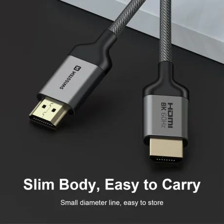 Cablu SWISSTEN HDMI la HDMI 8K 60Hz 2.0 m nailon