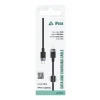 Cablu textil iPEAX FLEXLINE USB-C / LIGHTNING 1.5M, USB 2.0 Negru